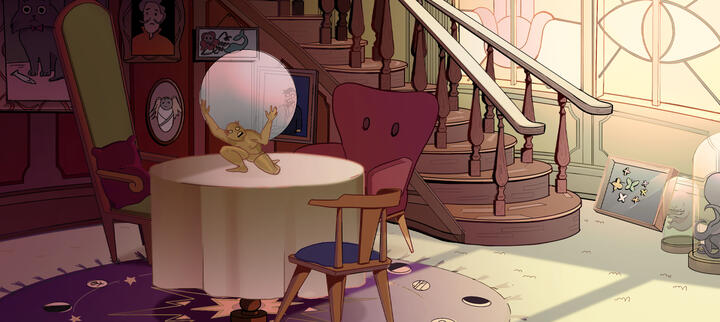 psychic shop interior