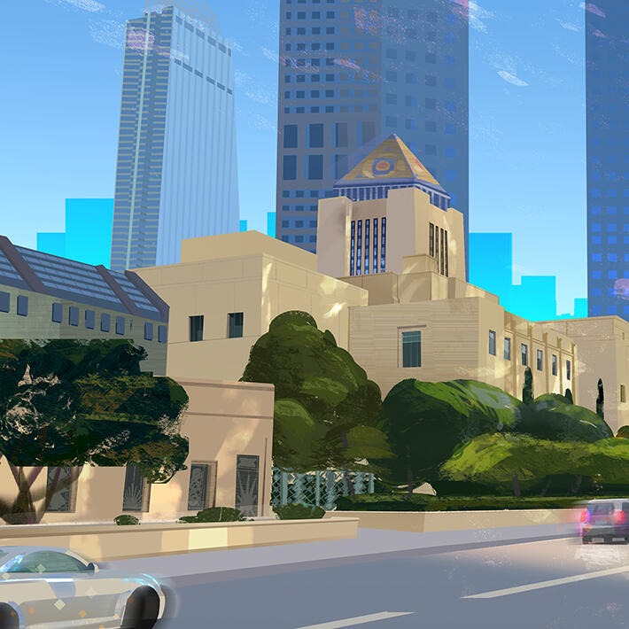 psychic shop interior